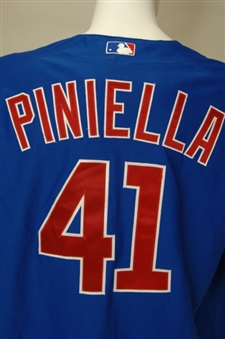 2009 Lou Piniella  Game Worn and Signed Chicago Cubs Jersey